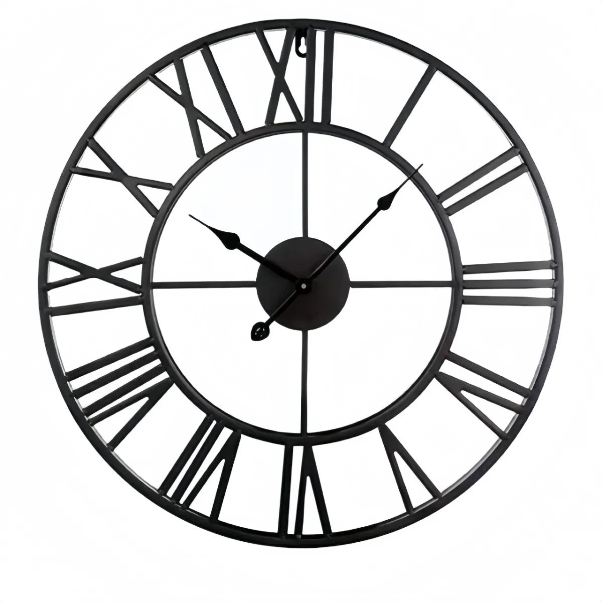 Hollowed Wrought Iron Retro Clock
