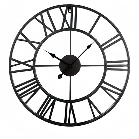 Hollowed Wrought Iron Retro Clock