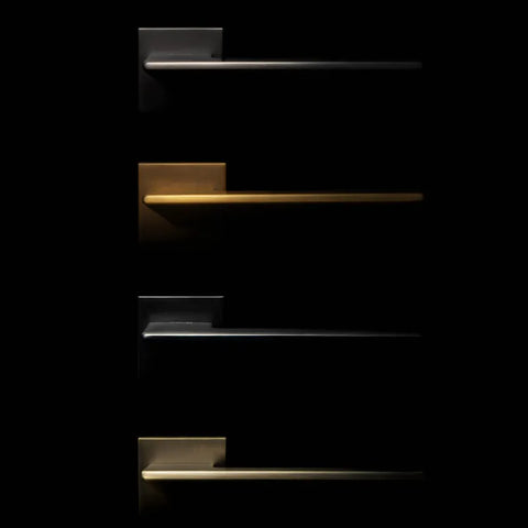 Indoor Silent Zinc Alloy Handle Lock Golden Bedroom Door