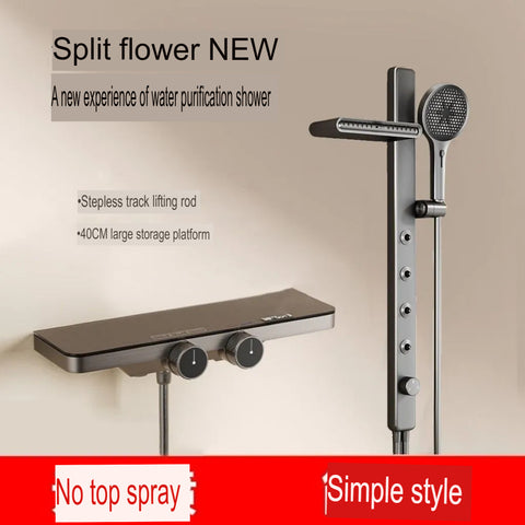 Spa Shower Panel System With Massage Jets And Handheld