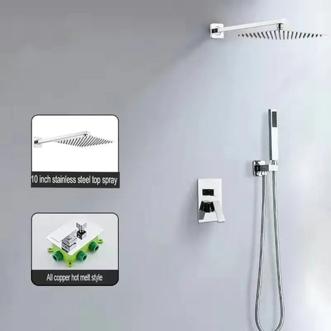 Concealed Shower Head Hot Melt Dual Use Embedded