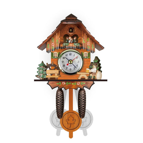 Vintage European Wooden Cuckoo Clock