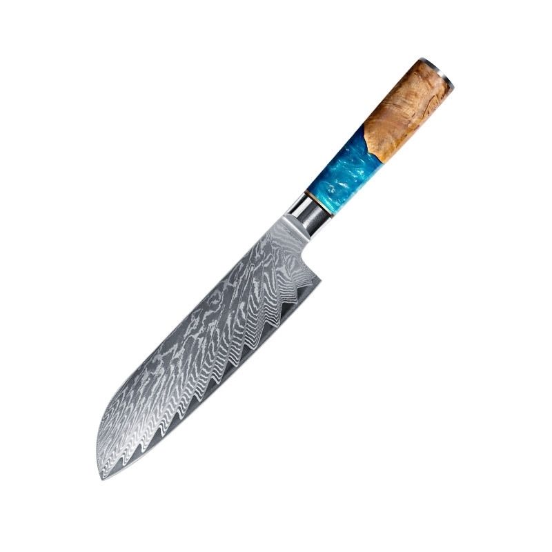 Damascus Steel Kitchen Knife Sharp Durable Slicer