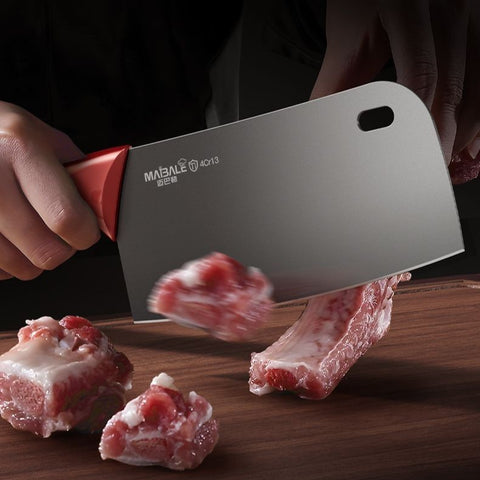 Titanium Blade Kitchen Knife Set With Block Holder