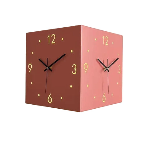 Double-Sided Corner Nordic Clock