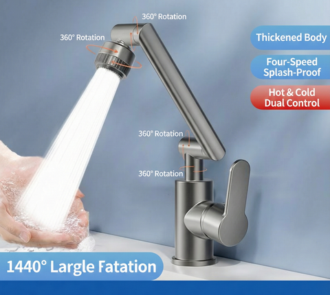 Universal Rotating Lucky Cat Faucet