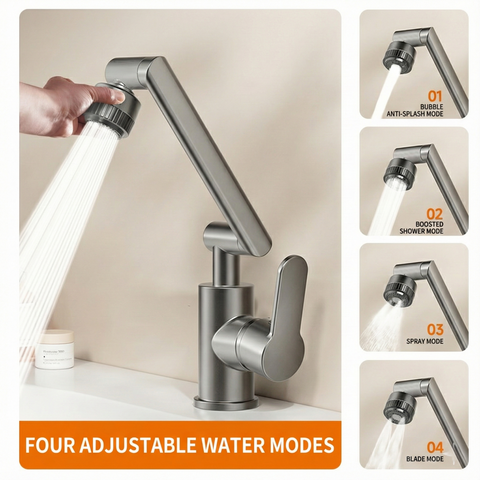 Universal Rotating Lucky Cat Faucet