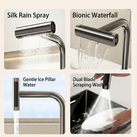 Raindry Stainless Steel Kitchen Faucet