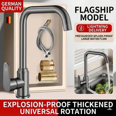 Thickened Stainless Steel Kitchen Faucet