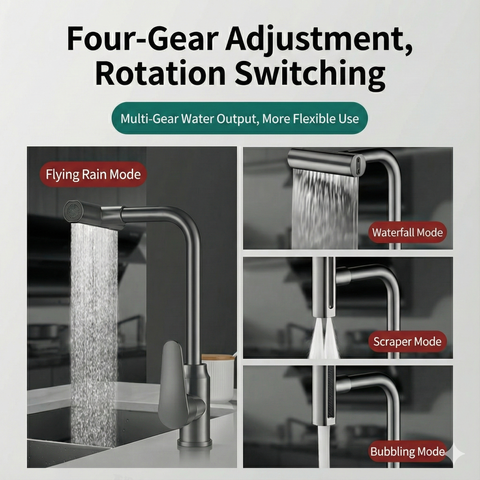 Flying Rain Waterfall Kitchen Faucet