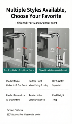 Flying Rain Waterfall Kitchen Faucet