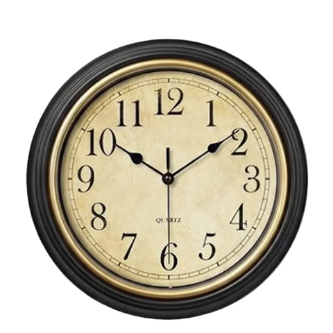 Silent Retro Wall Clock Elegant