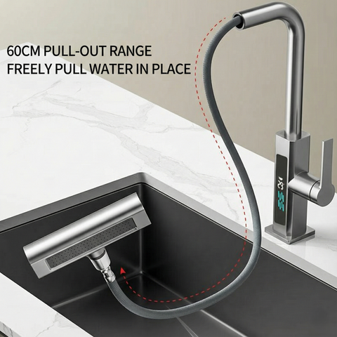 Stainless Steel Pull Out Kitchen Faucet