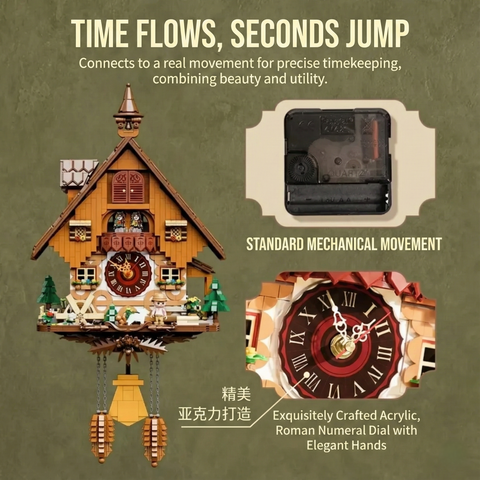 DIY Puzzle Cuckoo Clock Building Blocks