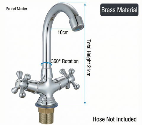 Copper Double Handle Kitchen Faucet