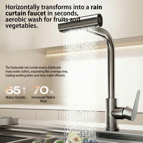 Raindry Stainless Steel Kitchen Faucet