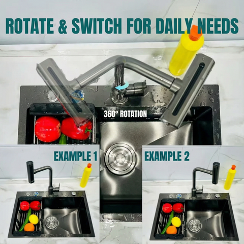 Four Speed Kitchen Faucet Hot Cold