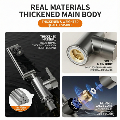 Universal Rotating Lucky Cat Faucet