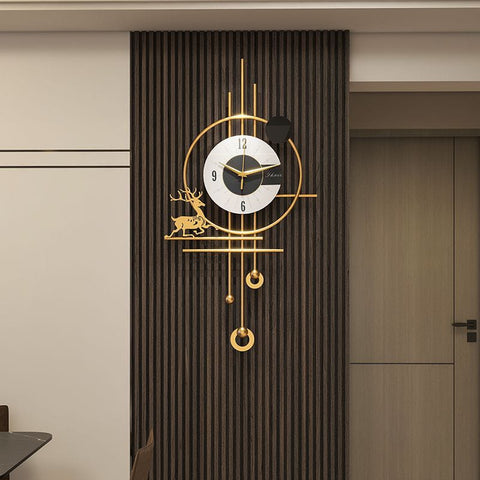 Gold Minimalist Modern Wall Clock