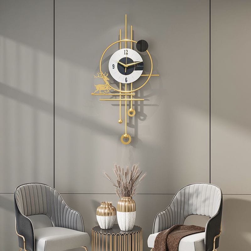 Gold Minimalist Modern Wall Clock