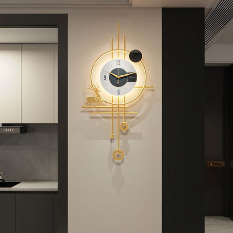 Gold Minimalist Modern Wall Clock
