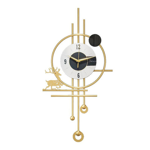 Gold Minimalist Modern Wall Clock