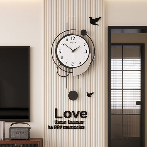 Silent Pendulum Wall Clock