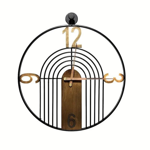 Industrial Round Iron Wall Clock