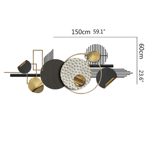 Modern Metal Abstract Wall Art Sculpture