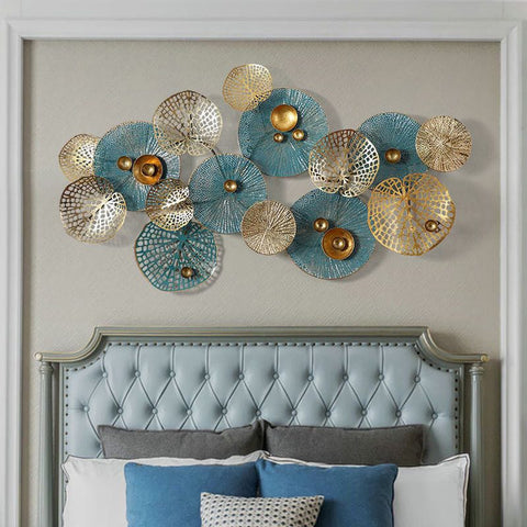 3D Metal Lotus Flower Wall Sculpture