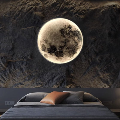 Moon LED Dimmable Wall Light Art