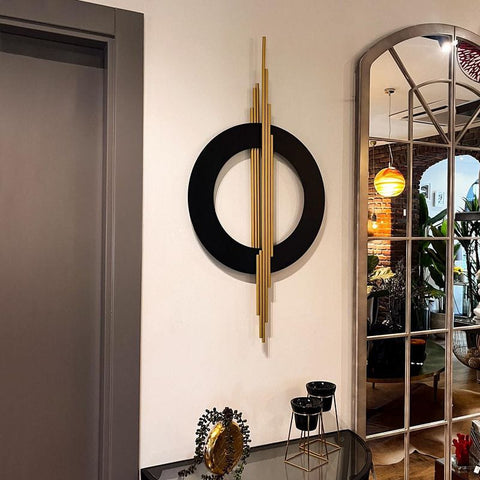 Black Gold Modern Metal Wall Art