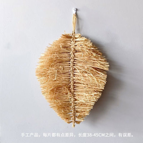 Handwoven Boho Basket Wall Art Decor