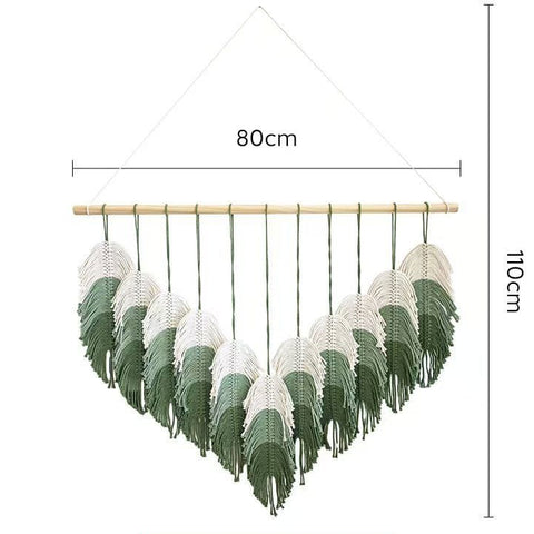 Colorful Boho Leaf Tapestry Wall Hanging