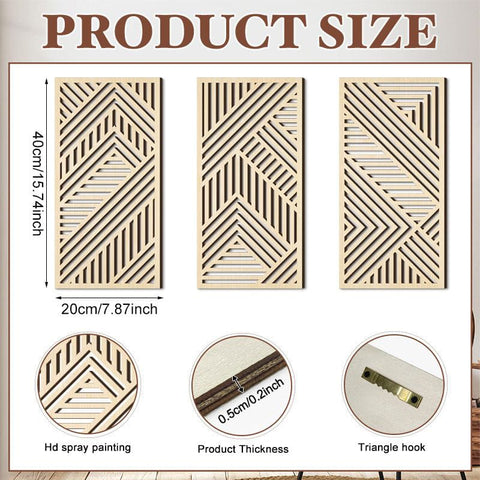 Hollow Wood Panel Wall Art Decor