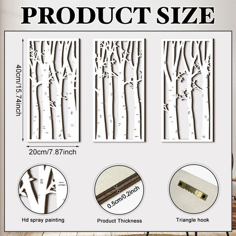 Hollow Wood Panel Wall Art Decor