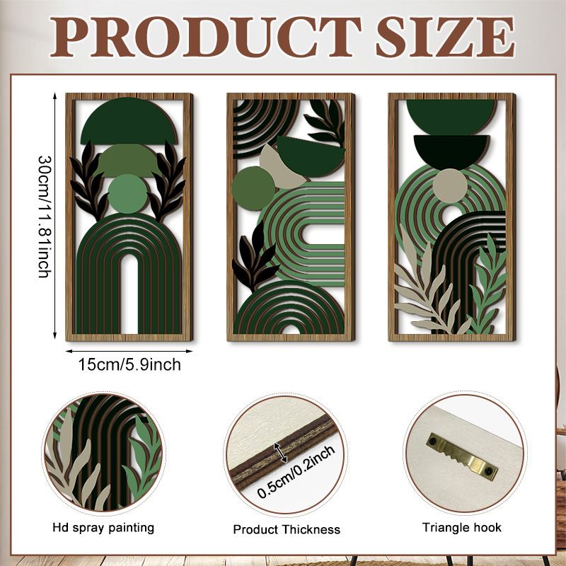 Hollow Wood Panel Wall Art Decor