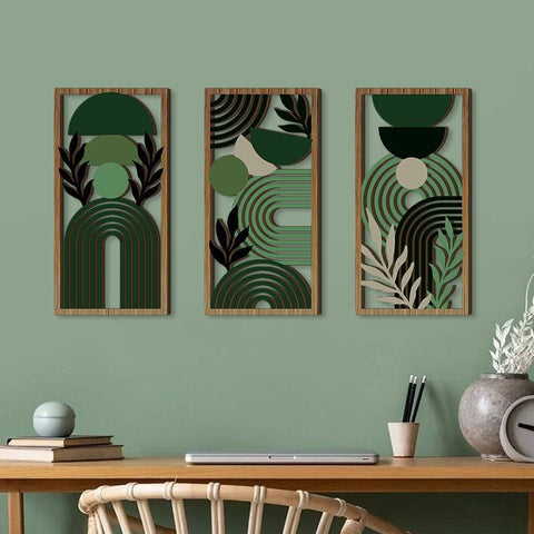 Hollow Wood Panel Wall Art Decor