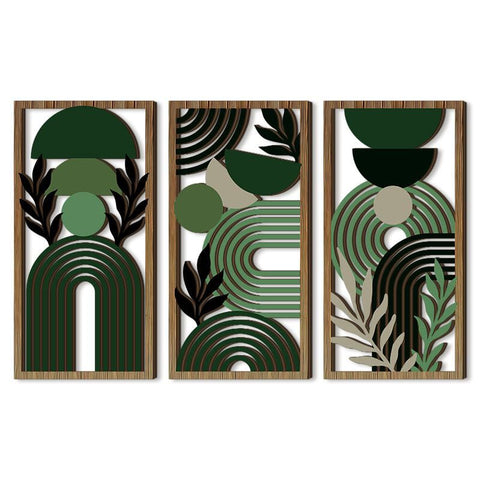 Hollow Wood Panel Wall Art Decor