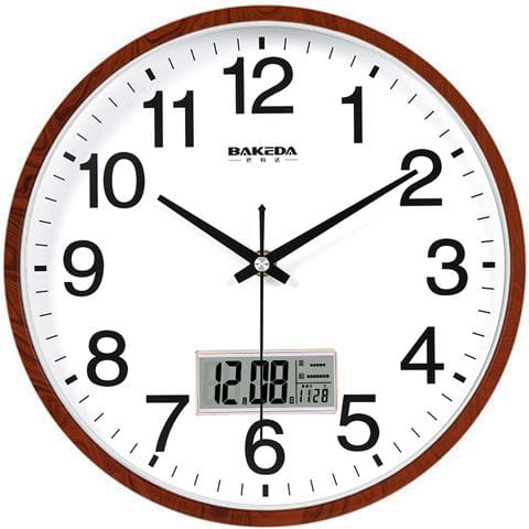 Modern Round Wall Clock Display