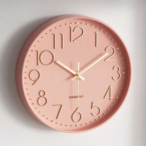 Silent Round Minimalist Quartz Clock