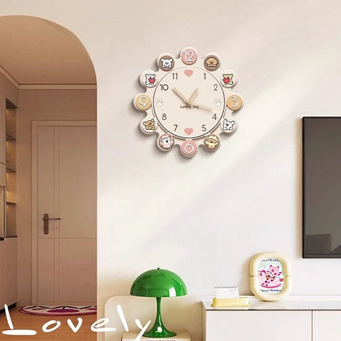 Cute Puppy Decorative Wall Clock
