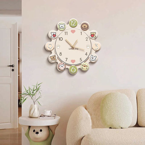 Cute Puppy Decorative Wall Clock