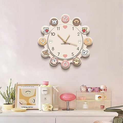 Cute Puppy Decorative Wall Clock