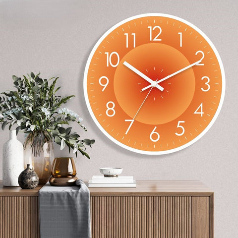 Nordic Sunset Silent Quartz Clock