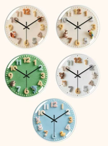 Educational Cartoon Quartz Clock Children