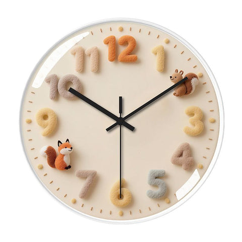 Educational Cartoon Quartz Clock Children