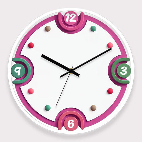 Cream Modern Silent Minimalist Clock