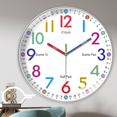 Educational Cartoon Learning Kids Clock