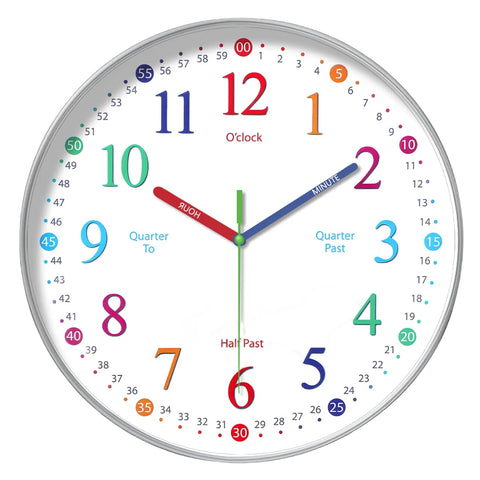 Educational Cartoon Learning Kids Clock